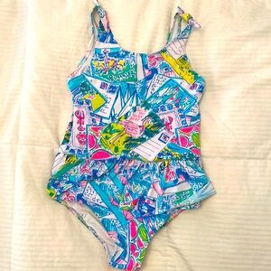 NWOT Lilly Pulitzer girls  bathing suit.